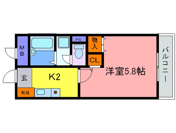 アミティエ石橋の物件間取画像